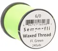 Semperfli Classic Waxed Thread Fl. Green Fluoro Green 6/0