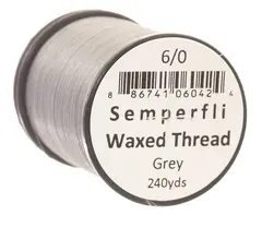 Semperfli Classic Waxed Thread Grey Grey 6/0