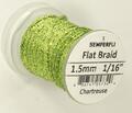 Semperfli Flat Braid 1,5mm Chartreuse