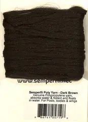 Semperfli Poly-Yarn Dark Brown