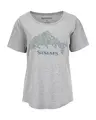 Simms W Floral Trout T-Shirt L Grey Heather