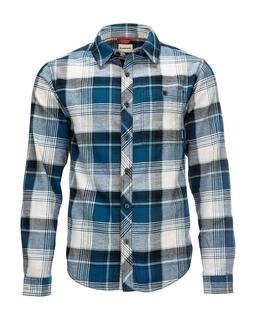 Simms Dockwear Flannel Shirt Atl Celadon Plaid, flannelskjorte