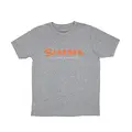 Simms Kids Logo T-Shirt M Dark Grey Heather - utgått modell