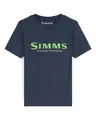 Simms Kid's Logo T-Shirt Harbor Blue L Denne skjorten myk å ta på og i kvalitet