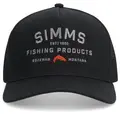 Simms Double Haul Trucker Black Klassisk trucker caps med Simms logo