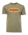 Simms Logo Frame T-Shirt M Titanium Heather - utgått modell