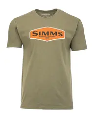 Simms Logo Frame T-Shirt M Titanium Heather - utgått modell