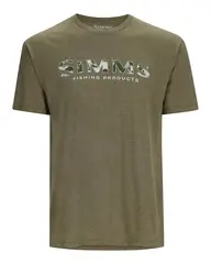 Simms Logo T-Shirt RC Dark Clover M Behagelig bestselger logo T-skjorte