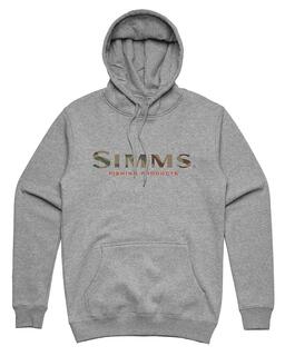 Simms Logo Hoody Komfortabel Simms hettegenser i bomull
