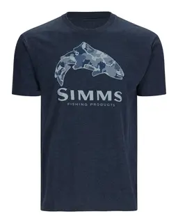 Simms Trout Regiment Camo Fill T-Shirt Myk og behagelig lukseriøs t-skjorte