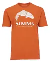 Simms Wood Trout Fill T-Shirt Adobe M Komfortabel Simms T-skjorte med logo