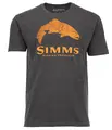 Simms Wood Trout Fill T-Shirt Flame M Komfortabel Simms T-skjorte med logo