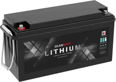 SKANBATT BT Lithium Batteri 12V 200AH Bluetooth Lithium Batteri 200A BMS