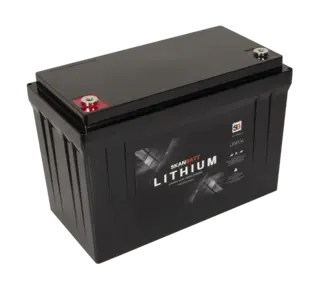 SKANBATT BT Lithium Batteri 12V 100AH Bluetooth Lithium Batteri 150A BMS