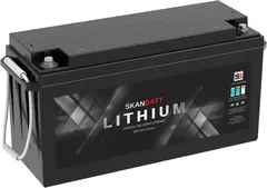 SKANBATT BT Lithium Batteri 24V 100AH Bluetooth Lithium Batteri 100A BMS