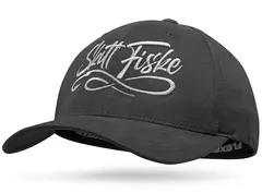 Skitt Fiske Flexfit Caps Dark Grey L/XL Med Skitt Fiske tekst og fluesnøre