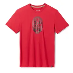 Smartwool Mountain Trail Graphic Tee Rhythmic Red L