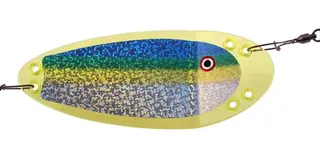 VK-Salmon S Chartreuse Blue Green Yellow 15cm Flasher Chartreuse series