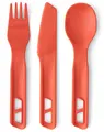 STS Passage Cutlery Set 3pc Orange 3-delt bestikksett kniv, skje og gaffel
