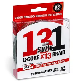 Sufix 131 G-Core X13 Braid 300M 0,12mm Green