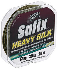 Sufix Heavy Silk mosegrønn 20m, 25lb, 12 kg