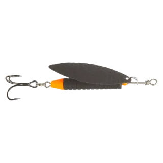 Søvik Atlantic Salmon Spinner 25g Black/UV Orange Tail 25g