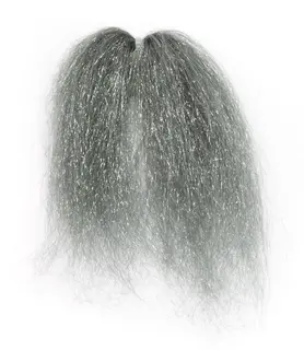 Sybai Ghost Hair Silver Gray Lange hanks med STF dub