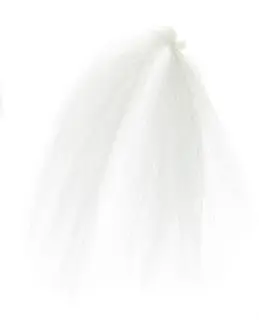 Sybai Ghost Hair White Transparent Lange hanks med STF dub