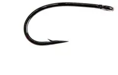 Ahrex FW510 Curved Dry Fly #12 Sort finish - 24 stk