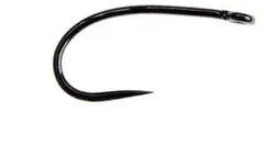 Ahrex FW511 Curved Dry Fly #10 Barbless - Sort finish - 24 stk