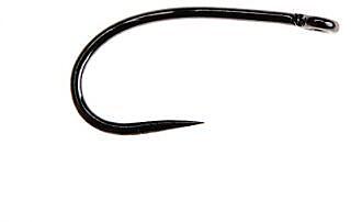 Ahrex FW511 Curved Dry Fly Barbless - Sort finish - 24 stk