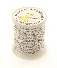 Lagartun Mini-Flatbraid Holo Silver