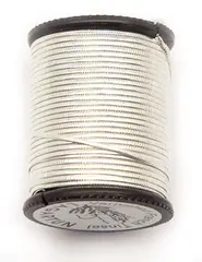 Lagartun Oval Metal Tinsel Silver Fine