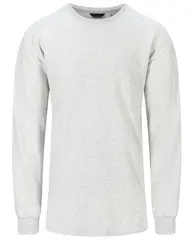 Tufte M Puffin Sweater Light Grey L Komfortabel og supermyk genser