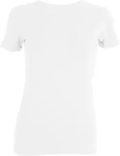 Tufte Crew Neck t-shirt M White Bright White - Dame