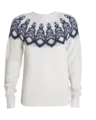 Tufte Rosenfink Pattern Sweater XXL Off White Melange/Vintage Indigo Melange