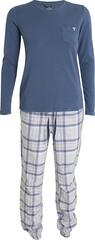 Tufte Pyjamas Set XS Dame, Vintage Indigo/Potpourri