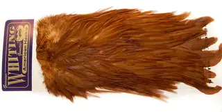 Whiting Am. Rooster Saddle - Brown (White Dyed)