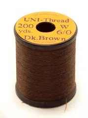 UNI bindetråd 6/0 - Dark Brown 200y