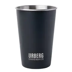 Urberg Tumbler Single 500ml Black Solid 0,5L klassisk mugge i stål