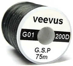 Veevus G.S.P bindetråd Black 200D Råsterk Gel Spun Polyethylene