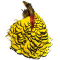 Amherst Pheasant Head No.2 - Dyed Yellow Diamantfasan komplett hode