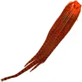 Cock Pheasant Complete Tails Dyed Orange Fasan halefjær komplett fra Veniard