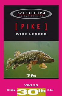 Vision Pike Wire leader 7' 30lbs