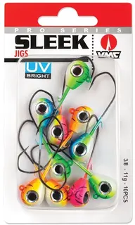 VMC Sleek Jig Kit UV 10stk jigghoder med UV