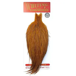 Whiting Dry Fly Saddle Bronsegradering