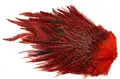 Whiting 4B Rooster Saddle Grizzly Red Grizzly dyed Red hanesaddel