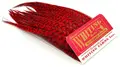 Whiting Bugger Pack Grizzly dyed Red Lange fjær med naturlig tapering