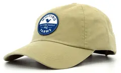 Whiting Farms Twill Cap Vintage Khaki Bomull caps med Whiting logo i front