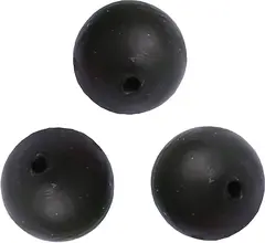 Wiggler Soft Beads svart 12 mm Duppstopper. Line stopper